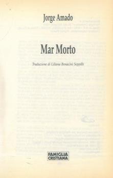 Mar Morto di Jorge Amado