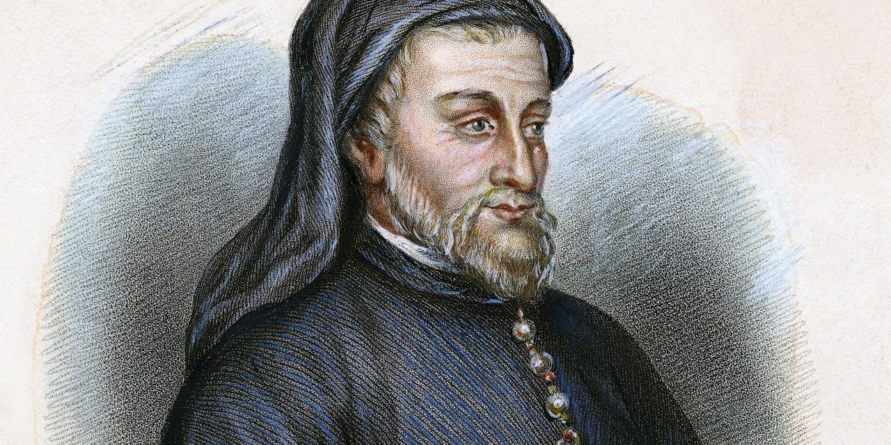 Il 25 ottobre del 1400 moriva a Londra,  Geoffrey Chaucer.